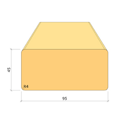 45X95 K-VIRKE C24 GRAN 5,4M