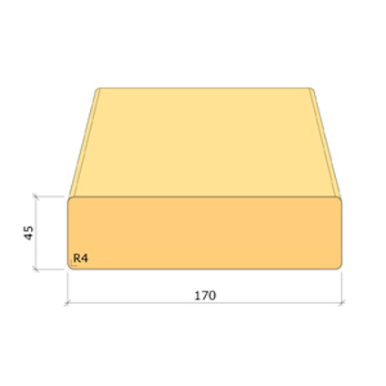45X170 K-VIRKE C24 GRAN 3,0M
