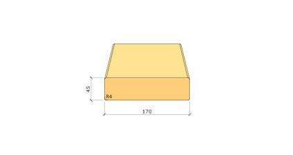45X170 K-VIRKE C24 GRAN 3,0M