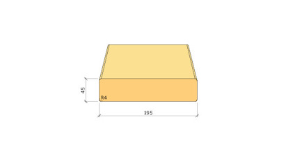 45X195 K-VIRKE C24 GRAN 3,0M