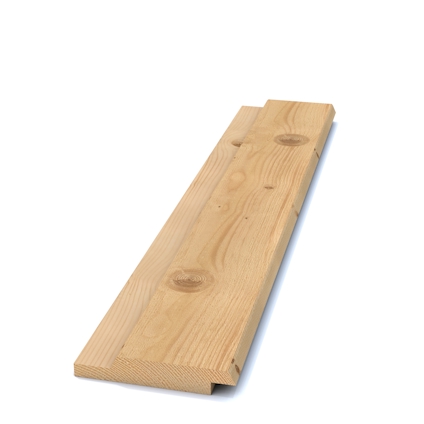 22X120 FALSAD SPÅRPANEL MED FASAD KANT GRAN G4-2 LPM