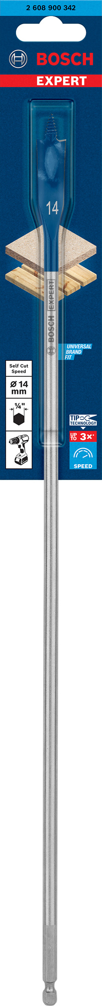 CENTRUMBORR SELFCUT 14X400MM - Bosch