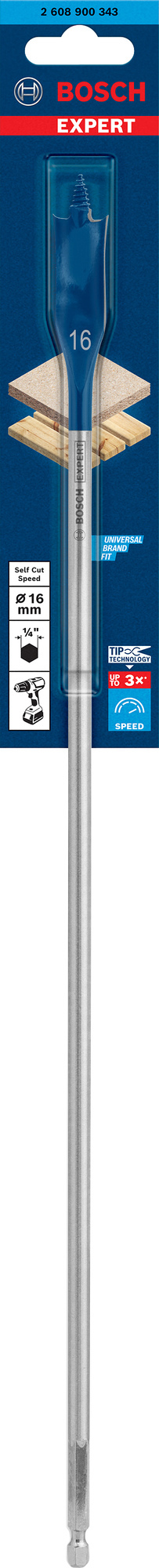 CENTRUMBORR SELFCUT 16X400MM - Bosch