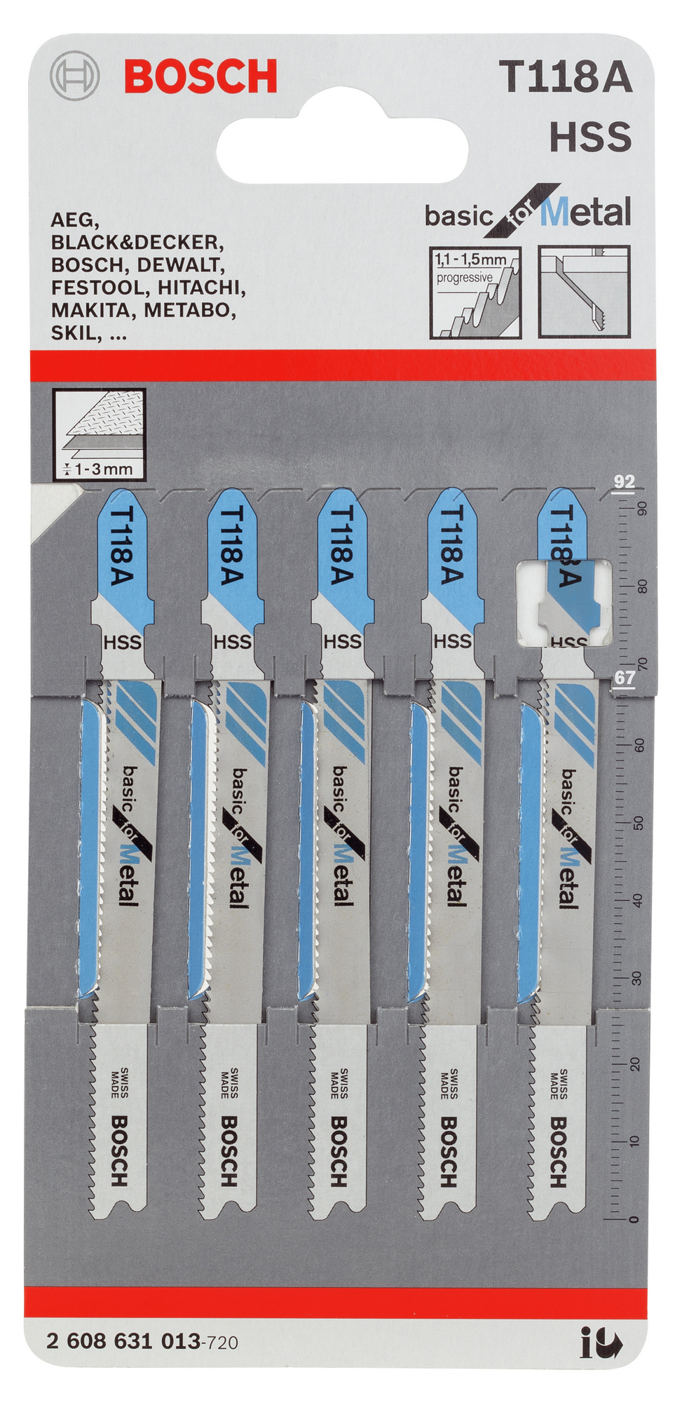 STICKSÅGBLAD T118A 5ST - Bosch