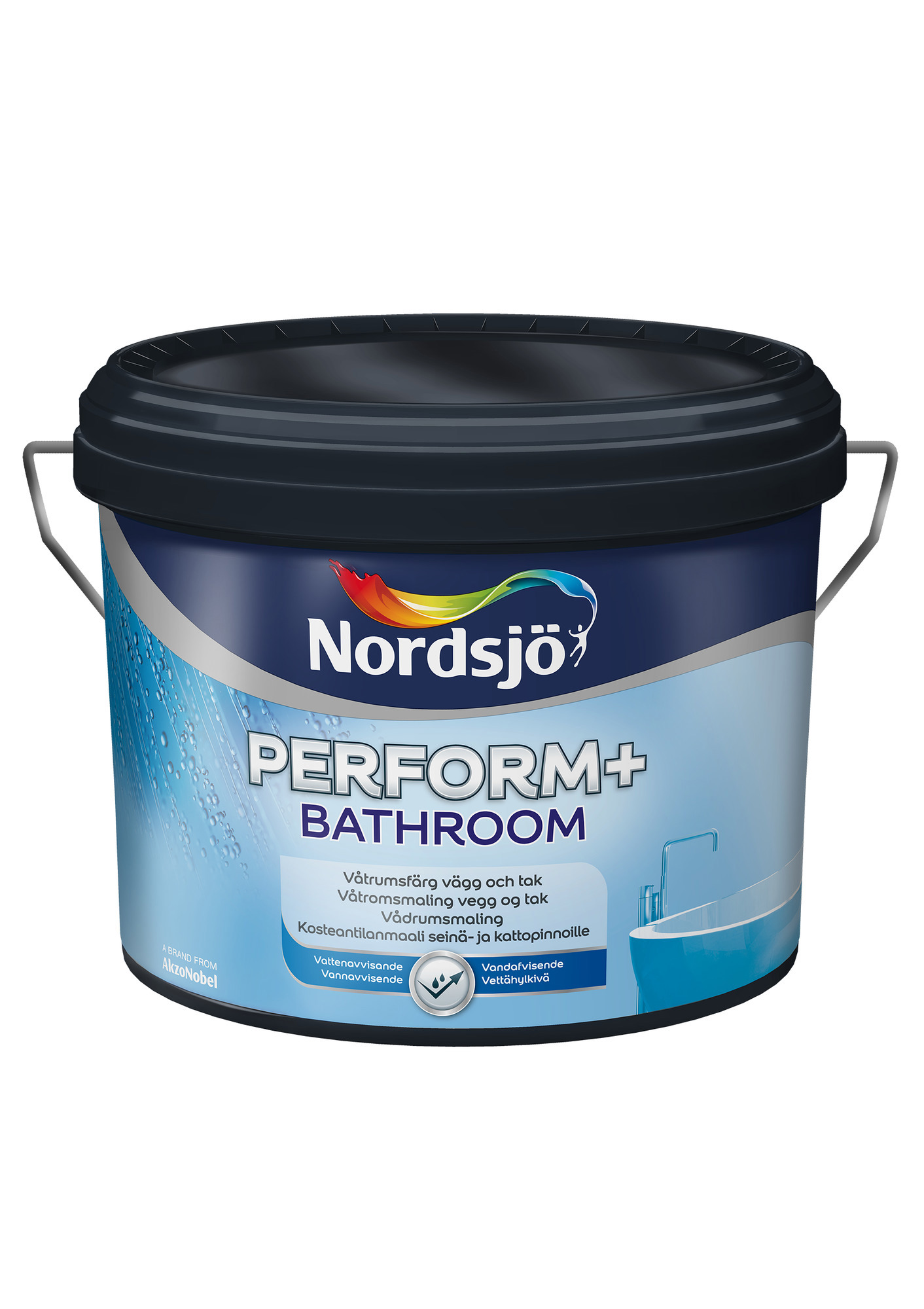 VÄGGFÄRG PERFORM+ BATHROOM BW NORDSJÖ INOMHUS - Nordsjö