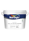Vit burk med texten "Nordsjö Master Wall & Ceiling Primer".