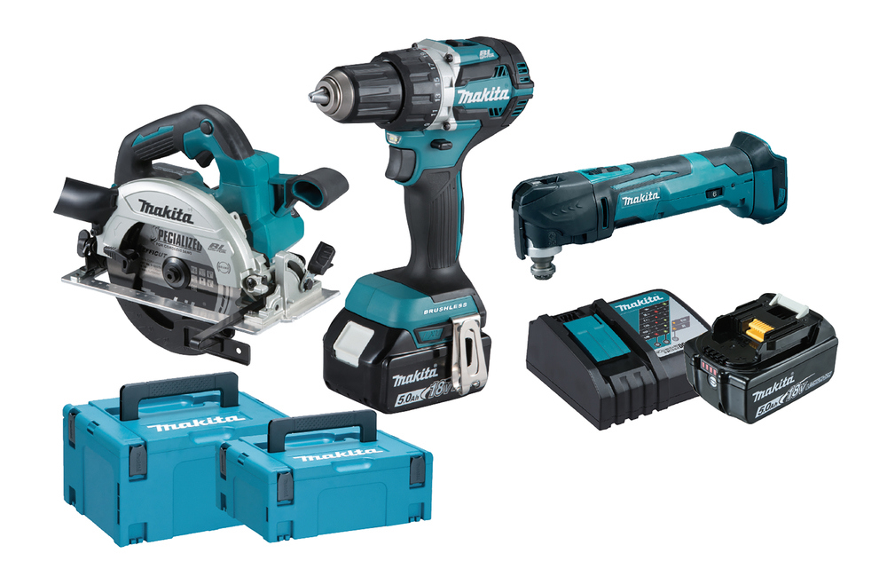 COMBOKIT DDF484Z,DHS660Z DTM51Z, 2XBL1850B - Makita