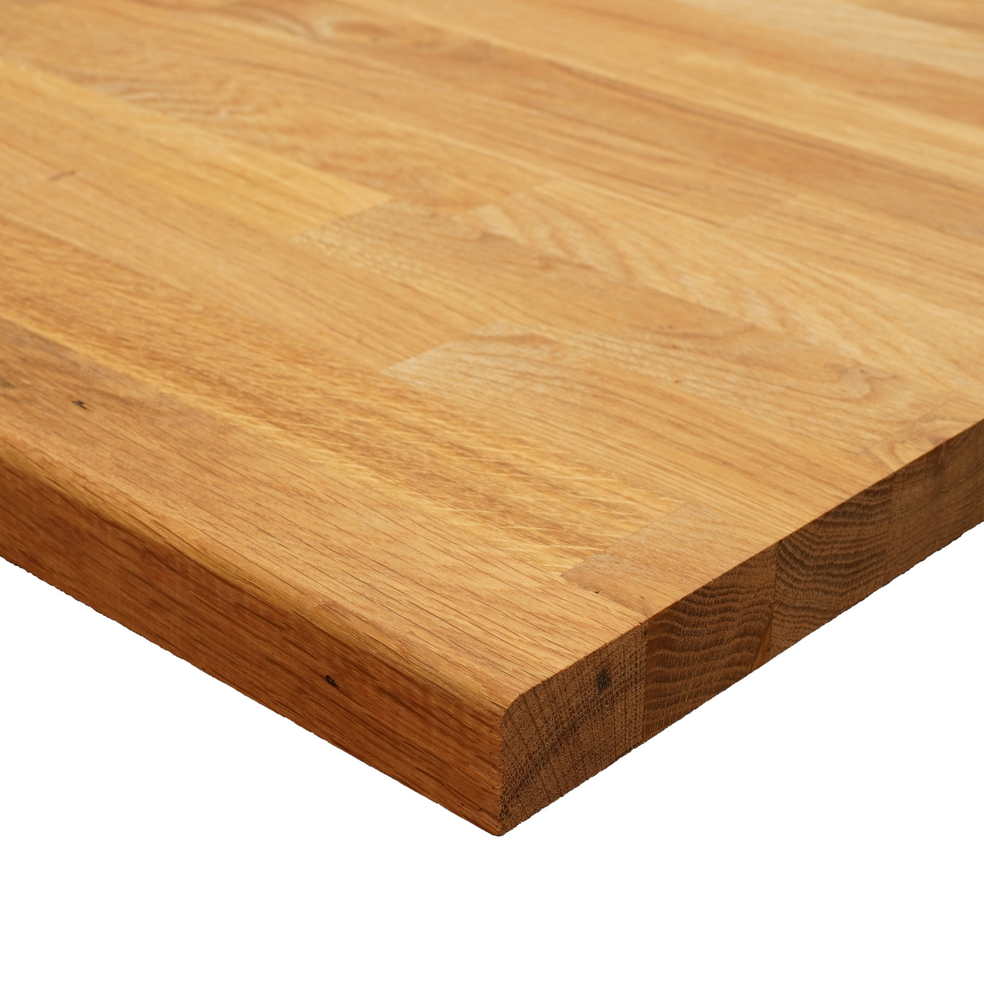 MASSIV BÄNKSKIVA EK OLJAD RUND FRAMKANT EKON 30X610X3000 - BOA