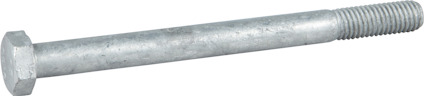 Sexkantsskruv med en delgängad axel och sexkantigt huvud, visas mot en vit bakgrund.