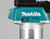 Makita multifräs med justeringsnummer 5 synligt på en grön bas.