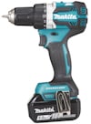 Sladdlös borrmaskin av märket Makita, med borstlös motor och 18V litiumjonbatteri.