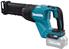 Tigersåg med blå och svart kropp, märkning "Makita" och "40V max", batteridriven.