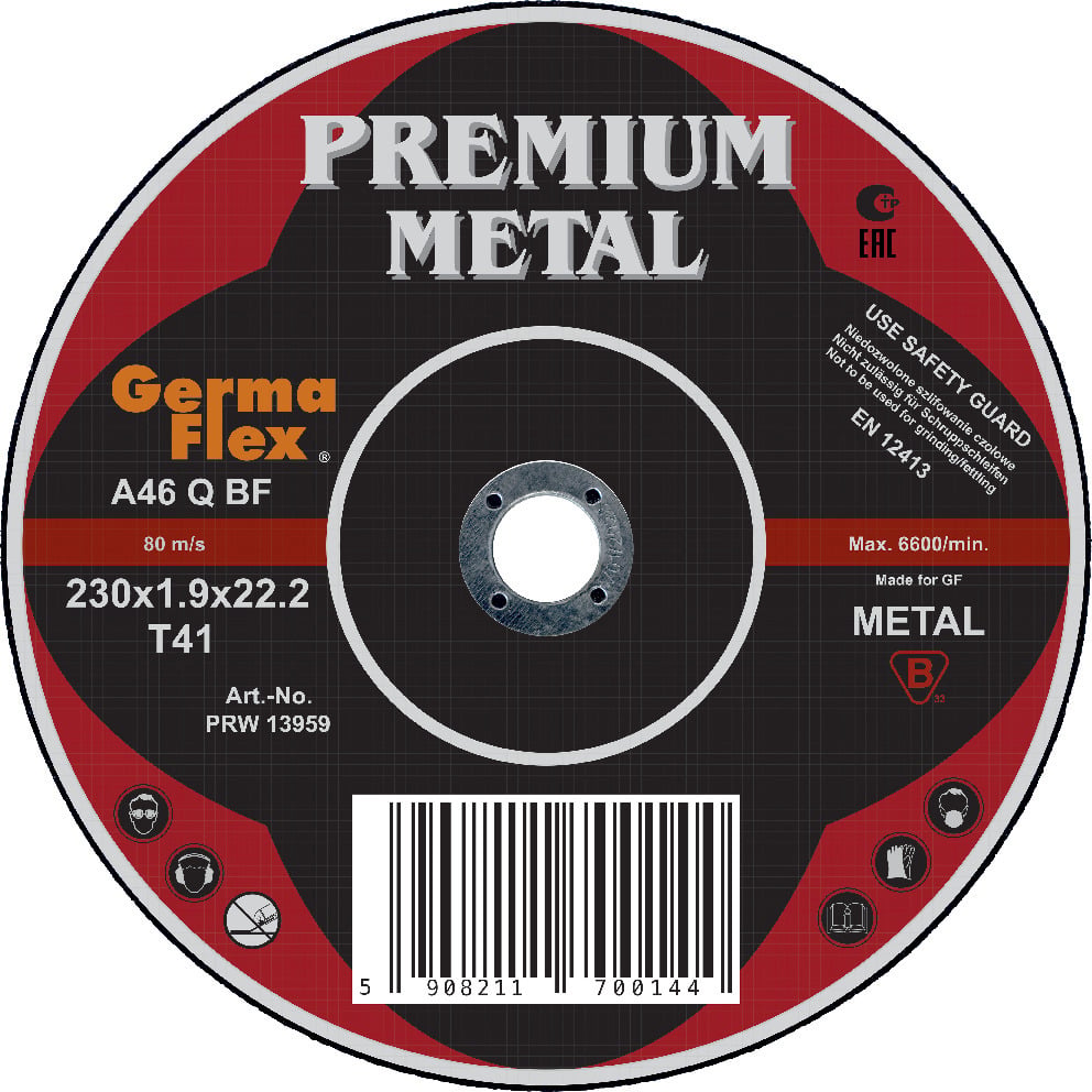 KAPSKIVA METALL 230X1,9X22,2MM - Thomee