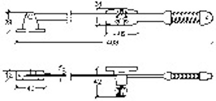 DÖRRHÅLLARE 520 FIX VIT 408MM