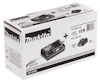 Kartong med Makita batteriladdare DC10WD och batteri BL1021B, 12V max, 2.0 Ah.