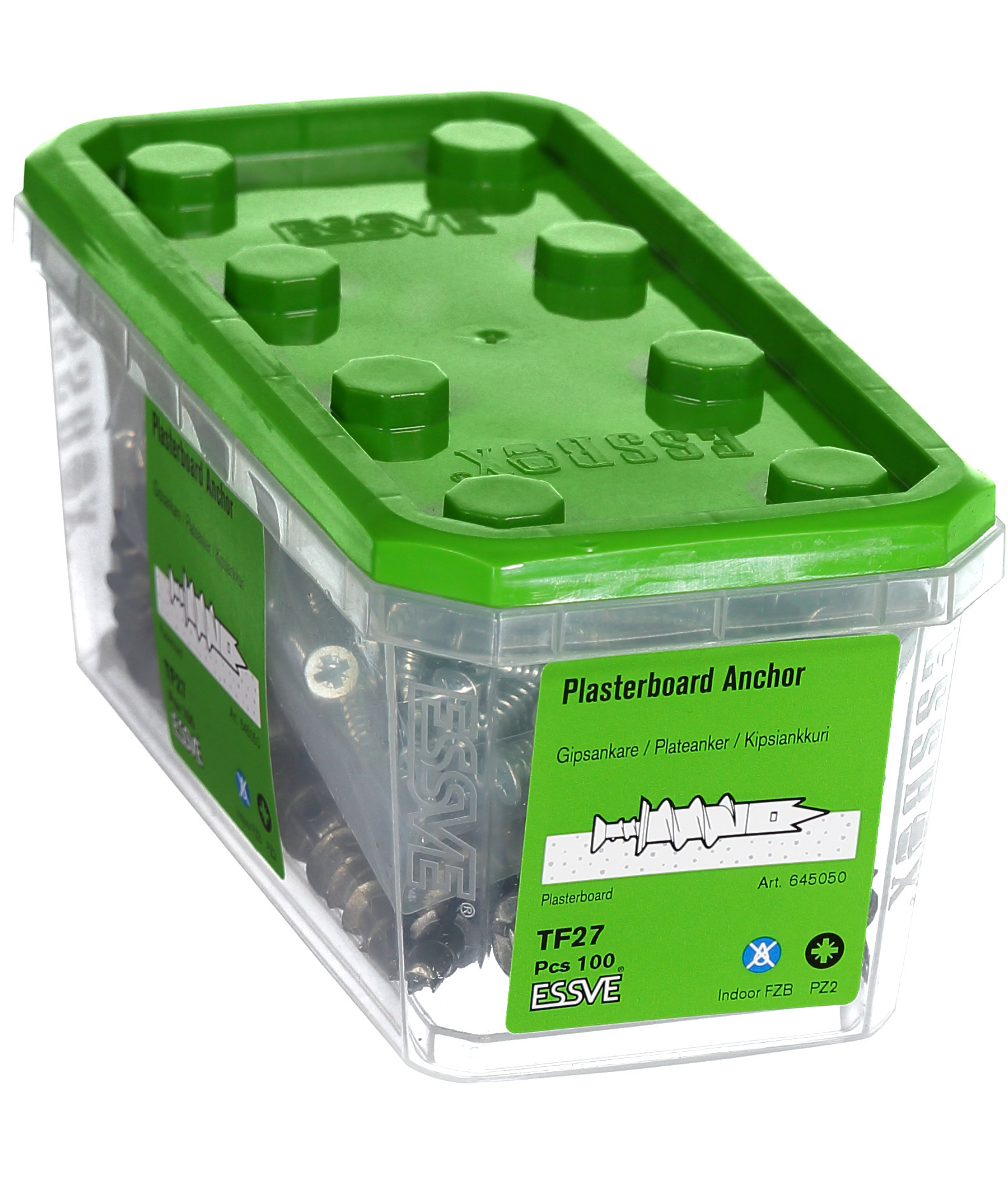 GIPSANKARE DRIVA ZINK TF27 INKL. SKRUV 4,5X50MM 100ST - ESSVE