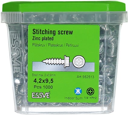 PLÅTSKRUV SEXKANTSHUVUD VASS