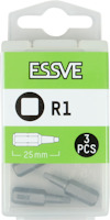 Förpackning innehållande tre bitar, ESSVE R1, 25 mm.