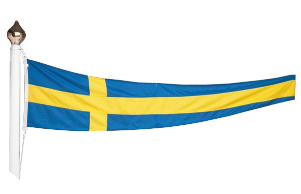 KORSVIMPEL SVERIGE 400X75 CM - Flagmore