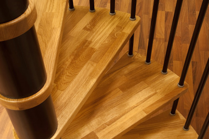 SPIRALTRAPPA EURO DESIGN BOK 1200 MM SVART