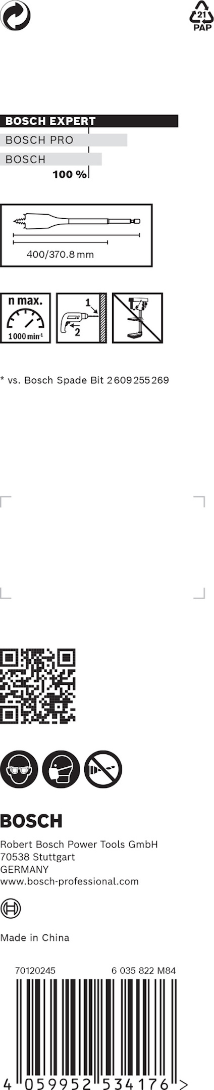 CENTRUMBORR SELFCUT 16X400MM