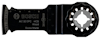 Multiverktygsblad från Bosch, modell AIZ 32 EPC, HCS, för träbearbetning. Text: "CURVED-TEC", "Swiss Made".