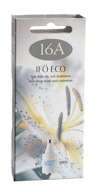 Förpackning för IFÖ ECO säkring 16A, 500V, fri från bly och kadmium.